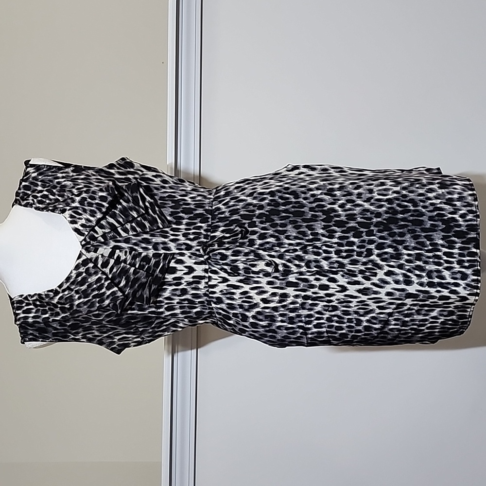 Leopard Animal Print Sleeveless Lightweight Versatile Dress  SZ M